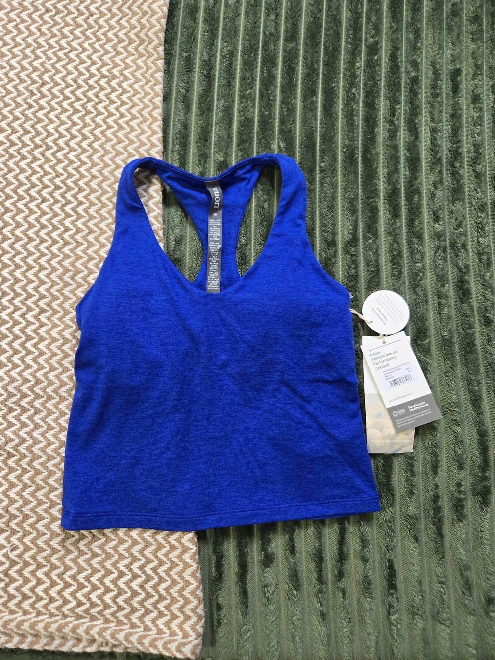 Vuori Performace Tank In Copenhagen Blue